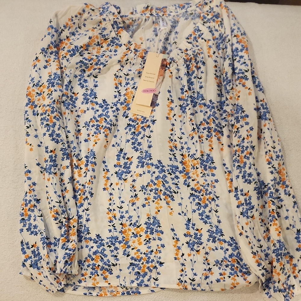 Floral Print Women's Blouse